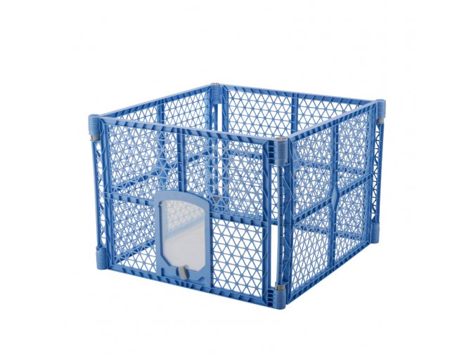 Ohrádka pro psy, 900 x 900 x 667 mm, modrá