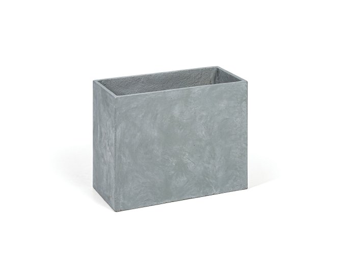 Květináč obdélný L, 60 x 31 x 50 cm, cement, šedá