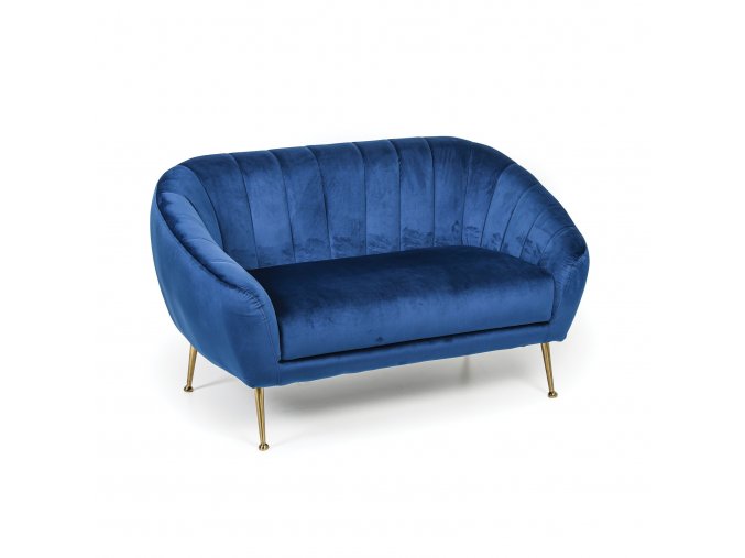 semisova pohovka marlene dvoumistna modra 57352