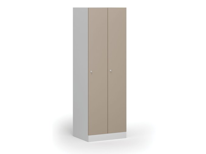 kovova satni skrinka s1 2 oddily 1850 x 600 x 500 mm demont cylindricky zamek bezove dvere 111325