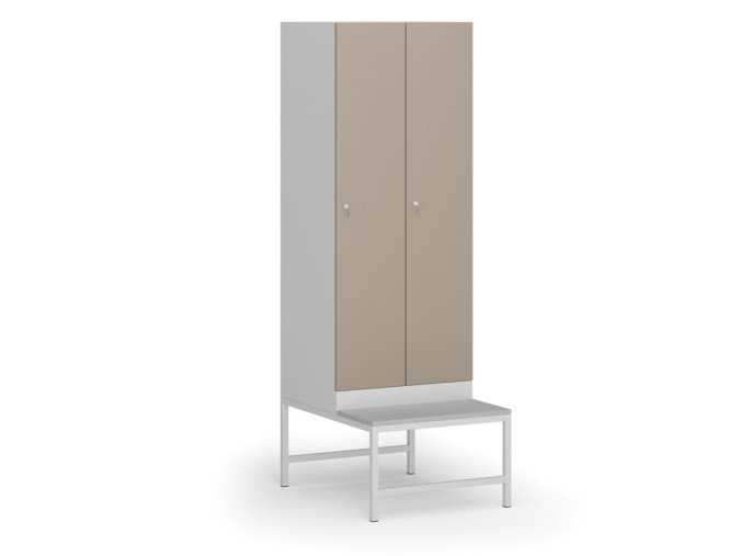 satni skrinka s lavickou 2 oddily 1875 x 600 x 500 800 mm demont cylindricky zamek bezove dvere 110992