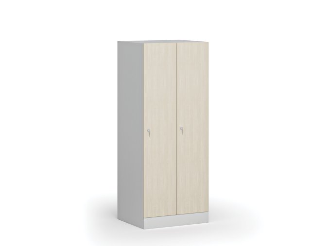 snizena satni skrinka 2 oddily 1500 x 600 x 500 mm demont cylindricky zamek laminovane dvere briza 111145