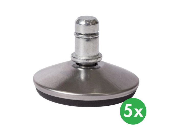 Kluzáky pro pracovní dílenské židle, 48 mm, sada 5 ks