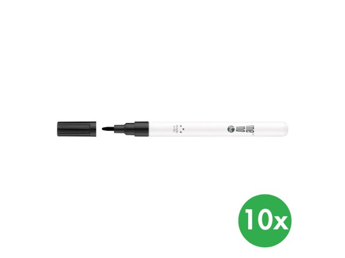 barevny popisovac memobe 10 ks cerny 116151