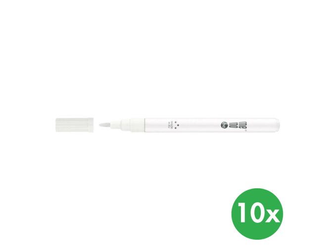 barevny popisovac memobe 10 ks bily 116154