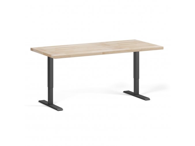 Výškově nastavitelný pracovní stůl do dílny, 2 motory, 1700 x 800 x 760-1230 mm, černá podnož