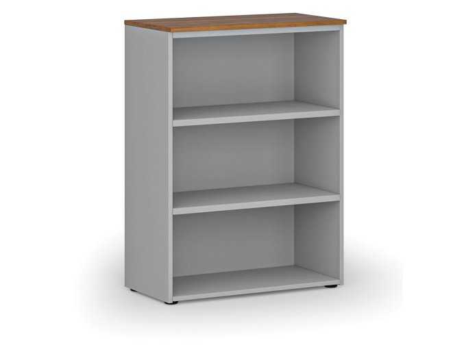 kancelarsky regal primo gray 800 x 420 x 1087 mm seda orech 70426