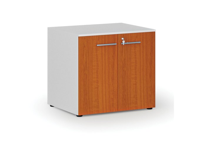 kancelarska skrin s dvermi primo white 800 x 640 x 735 mm bila tresen 70618