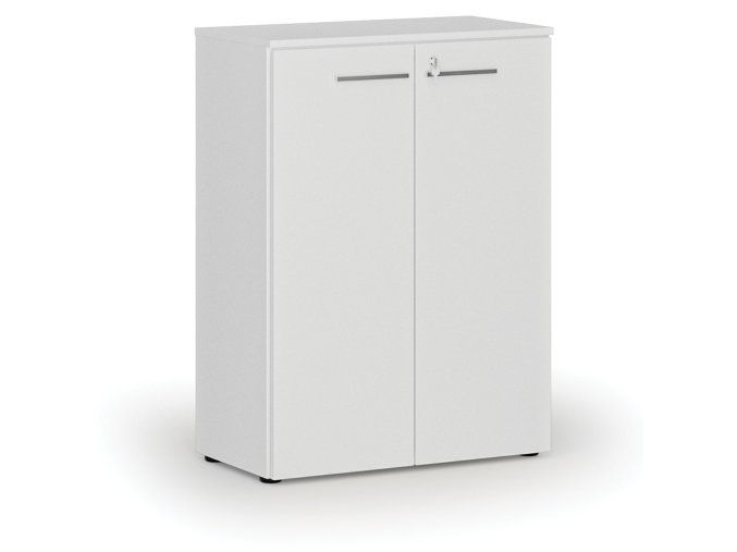 kancelarska skrin s dvermi primo white 800 x 420 x 1087 mm bila 70861