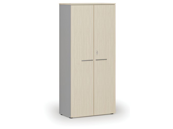 kancelarska skrin s dvermi primo gray 800 x 420 x 1781 mm seda briza 71753