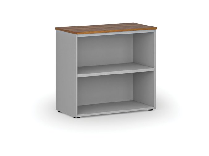 kancelarsky regal primo gray 800 x 420 x 740 mm seda orech 72405