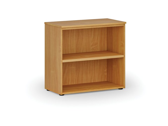 Kancelářský regál PRIMO WOOD, 800 x 420 x 740 mm, buk