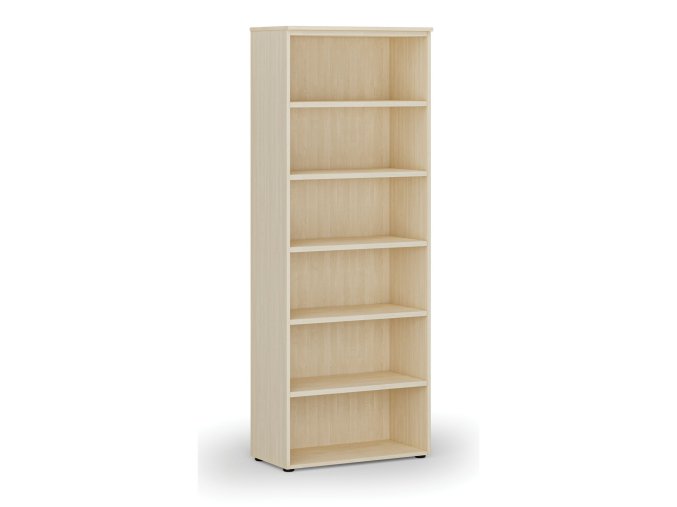 Kancelářský regál PRIMO WOOD, 2128 x 800 x 420 mm, bříza
