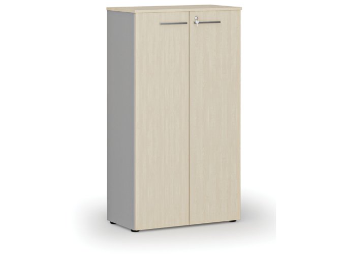 kancelarska skrin s dvermi primo gray 800 x 420 x 1434 mm seda briza 73166