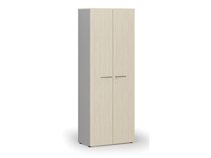 kancelarska skrin s dvermi primo gray 800 x 420 x 2128 mm seda briza 73920