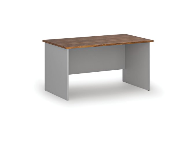 kancelarsky psaci stul primo gray 140x80 cm seda orech 73937