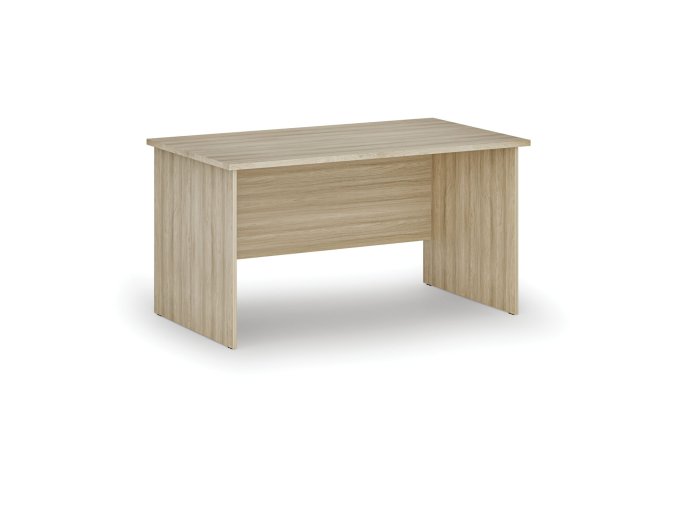 Kancelářský psací stůl PRIMO WOOD, 140x80 cm, dub přírodní