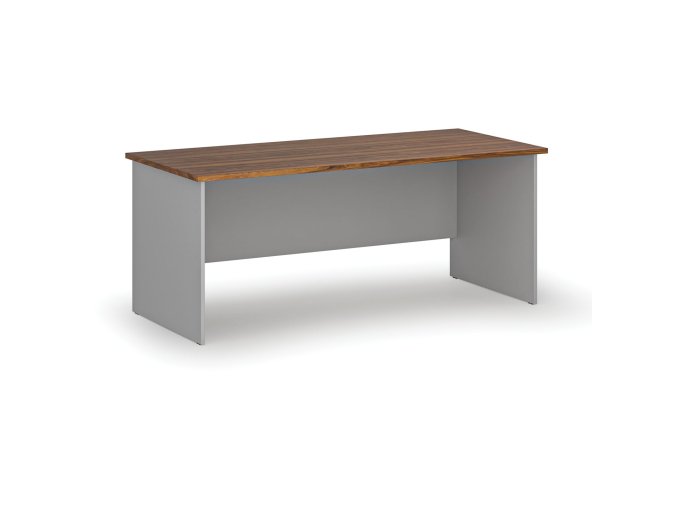 kancelarsky psaci stul primo gray 180x80 cm seda orech 74101