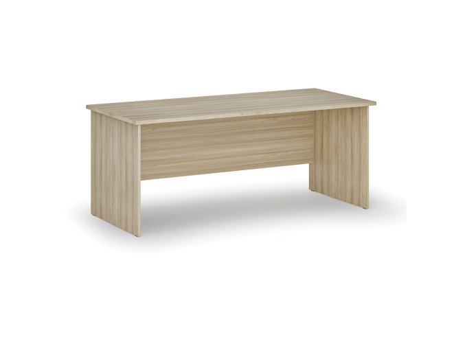 Kancelářský psací stůl PRIMO WOOD, 180x80 cm, dub přírodní