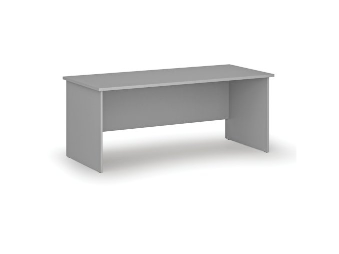 Kancelářský psací stůl PRIMO GRAY, 180x80 cm, šedá