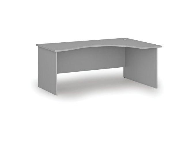 Ergonomický kancelářský psací stůl PRIMO GRAY, 180x120 cm, pravý, šedá