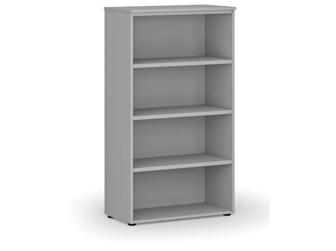 Kancelářský regál PRIMO GRAY, 1434 x 800 x 420 mm, šedá