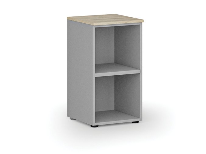 kancelarsky regal primo gray 400 x 420 x 740 mm seda dub prirodni 70201