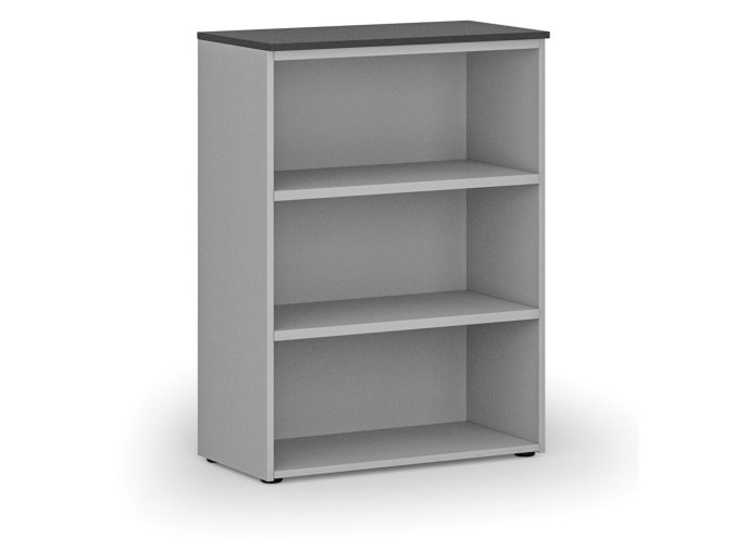 kancelarsky regal primo gray 800 x 420 x 1087 mm seda grafit 74422