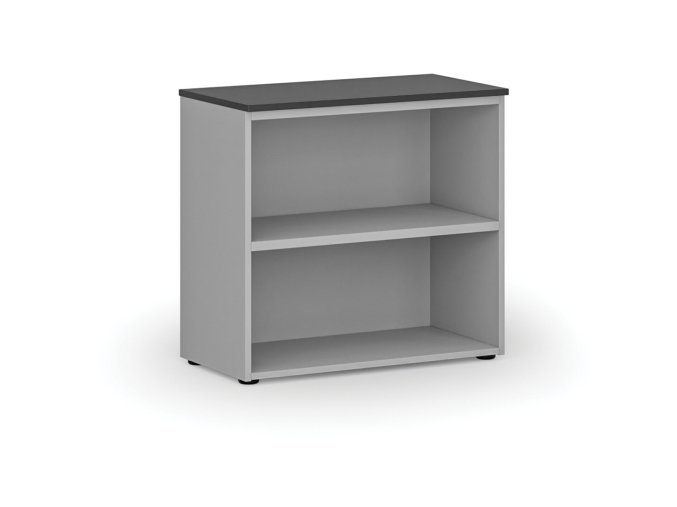 kancelarsky regal primo gray 800 x 420 x 740 mm seda grafit 74560