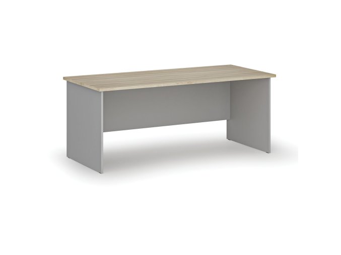 kancelarsky psaci stul primo gray 180x80 cm seda dub prirodni 74111