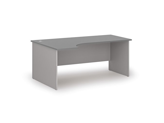 rohovy kancelarsky psaci stul primo gray 180x120 cm levy seda grafit 105961