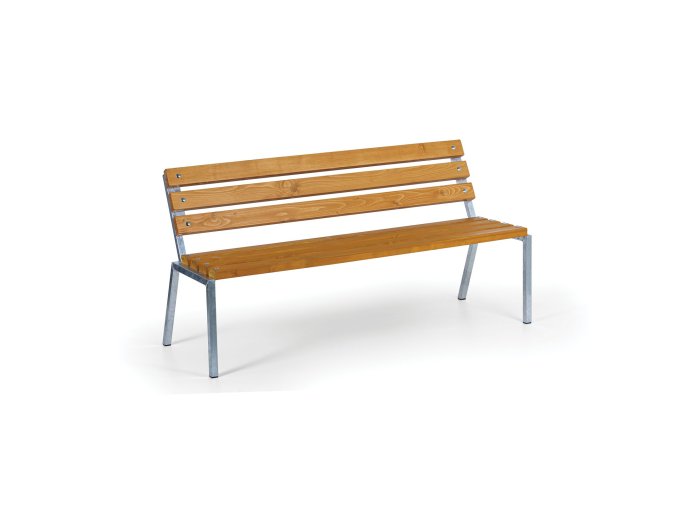 venkovni lavicka stack stohovatelna s operadlem zinkovana 1500 mm limba 79729