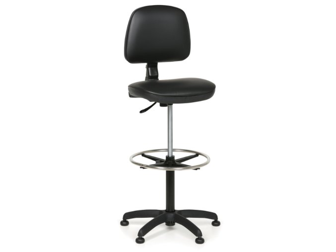 pracovni zidle s kluzaky milano bez podrucek permanentni kontakt operny kruh cerna 104749