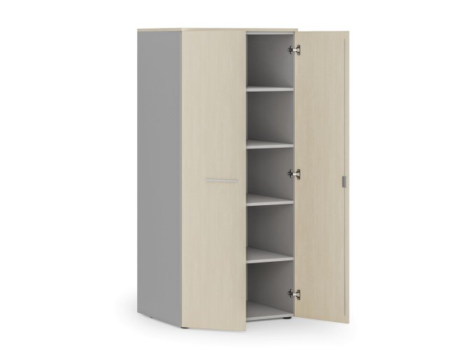 kancelarska policova skrin primo gray s dvermi 1781 x 800 x 600 mm seda briza 83872