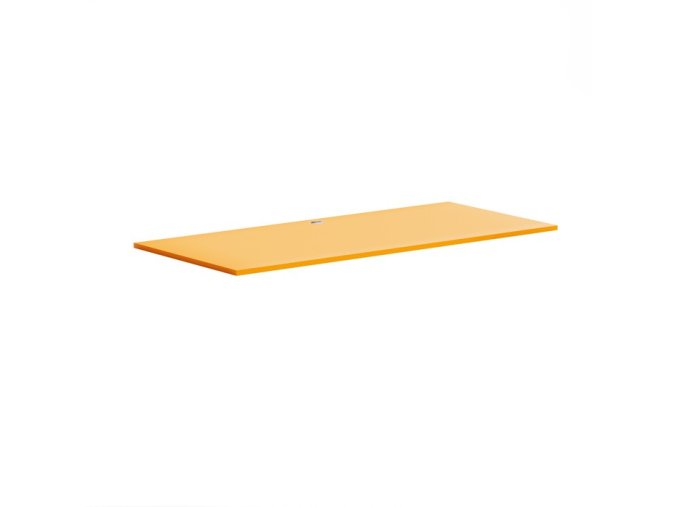 Samostatná pracovní deska stolu BLOCK, 1800 x 800 x 25 mm, oranžová