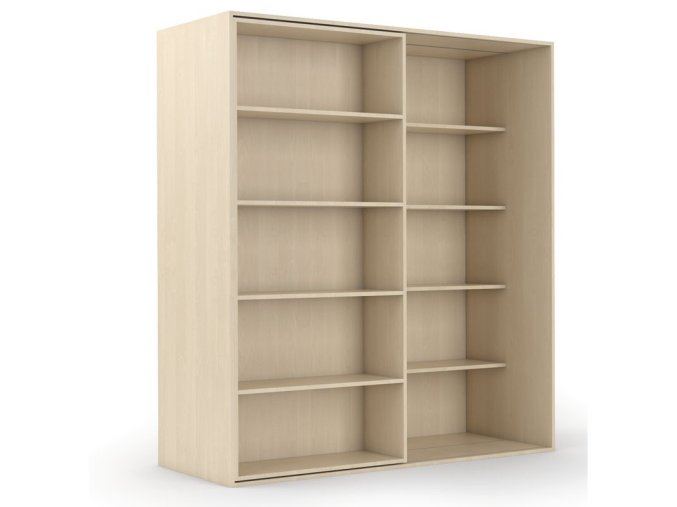 dvourada posuvna knihovna double 1800 x 700 x 2000 mm briza 87934