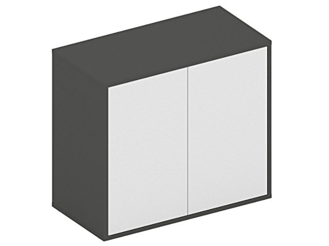 skrin nizka s dvermi future 800 x 400 x 710 grafit 86096