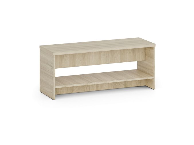 satni lavice s polici na boty zesilena delka 1000 mm dub prirodni 87363