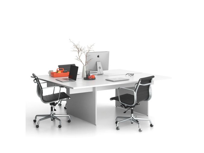 kancelarsky stul double solid 1x prised 210x165 cm bila 85643