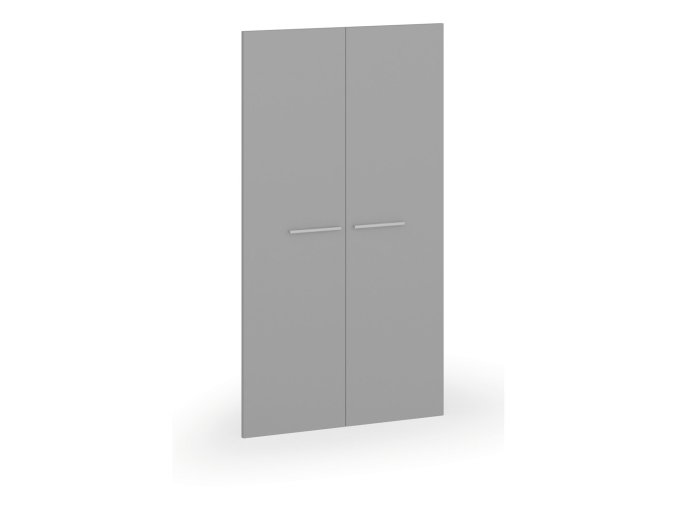 Křídlové dveře PRIMO, pár, výška 1393 mm, šedá