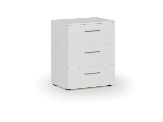 kancelarska komoda ke stolu primo white 740 x 600 x 420 mm bila 86614