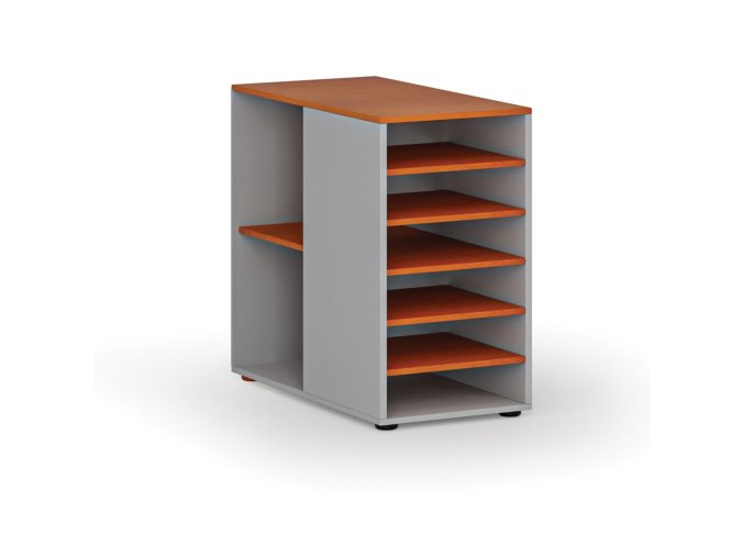 pristavna policova skrinka k pracovnimu stolu primo gray leva seda tresen 86787