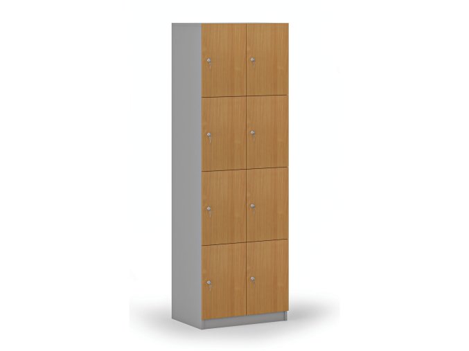 drevena satni skrinka s4 s uloznymi boxy 8 boxu demont cylindricky zamek seda buk 76876