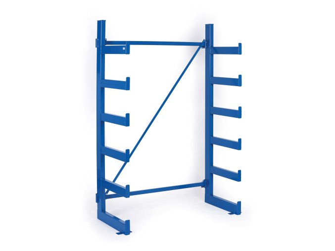 konzolovy regal jednostranny 2000 x 1380 x 624 mm 6 pater 95495