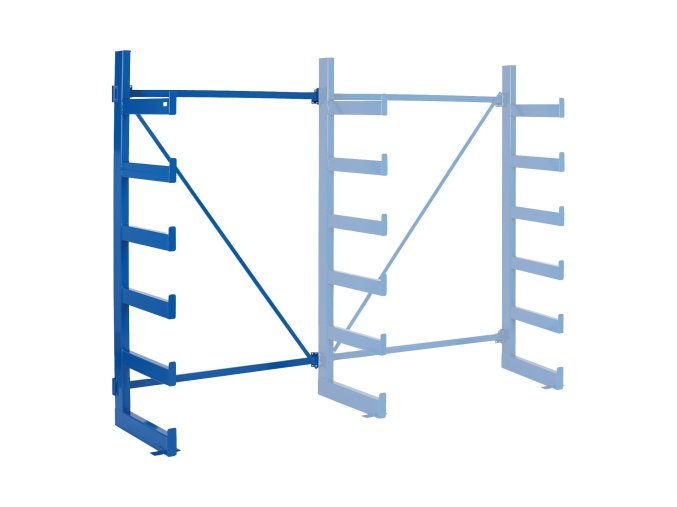 konzolovy regal pristavny jednostranny 2000 x 1330 x 624 mm 6 pater 95540