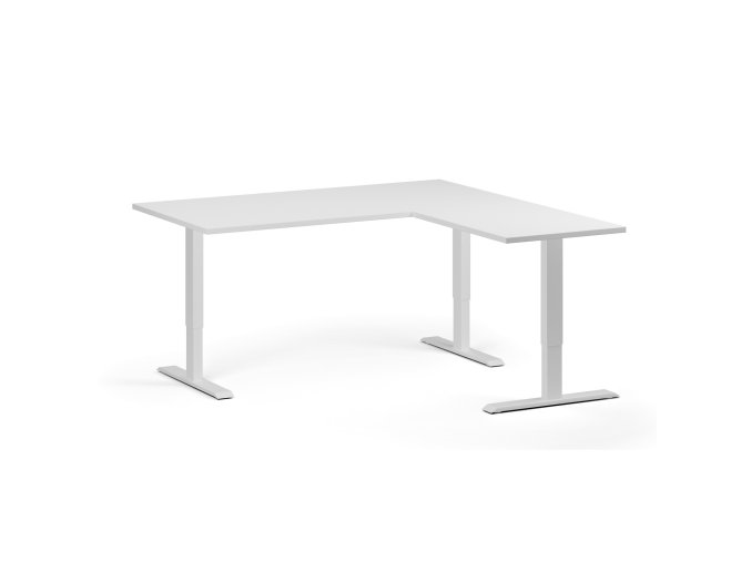 rohovy vyskove nastavitelny stul 160x160 cm 3 motory l p bila podnoz bila 103190