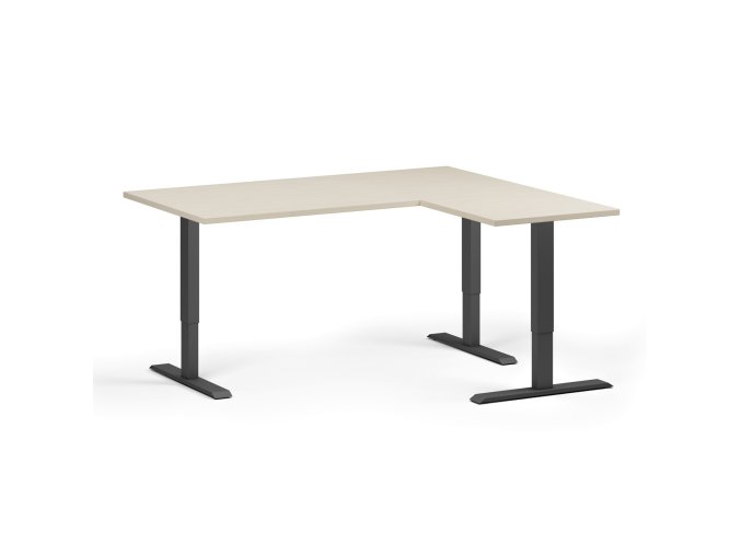 rohovy vyskove nastavitelny stul 160x140 cm 3 motory l p cerna podnoz briza 102979