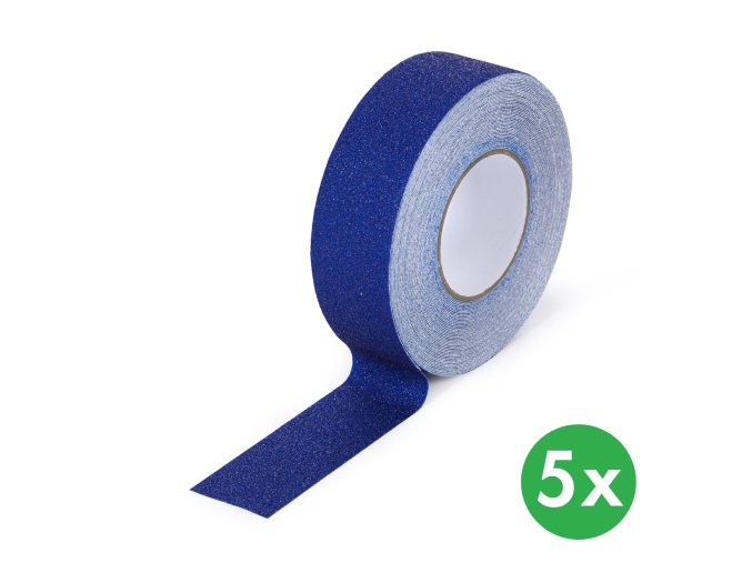 protiskluzova paska jemne zrno 50 mm x 18 3 m baleni 5 ks modra 116718