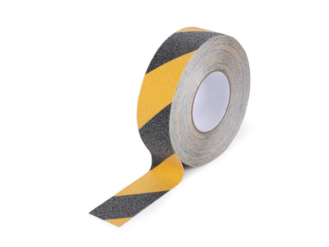 protiskluzova paska hlinikova kopirovani struktury podkladu 50 mm x 18 3 m cerna zluta 105778