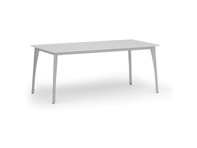 jednaci kancelarsky stul primo omega 180x90 cm seda podnoz bila 107735